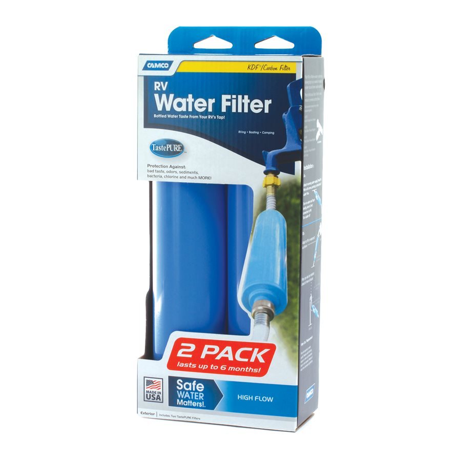 Camco Marine - Tastepure Kdf Water Filter - Replaces P/n 117-40045 Rvx - 2-Pack - 40045