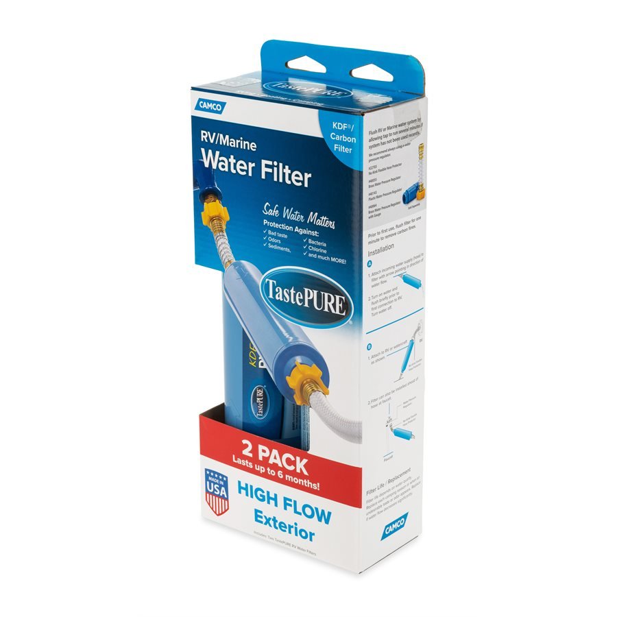 Camco Marine - Tastepure Kdf Water Filter - Replaces P/n 117-40045 Rvx - 2-Pack - 40045