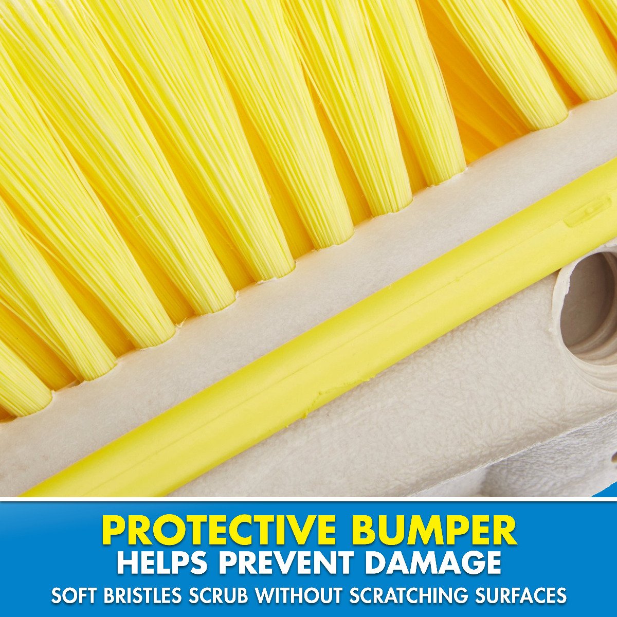 Starbrite - Soft Premium Wash Brush With Bumper (Yellow) - 8" - 40161