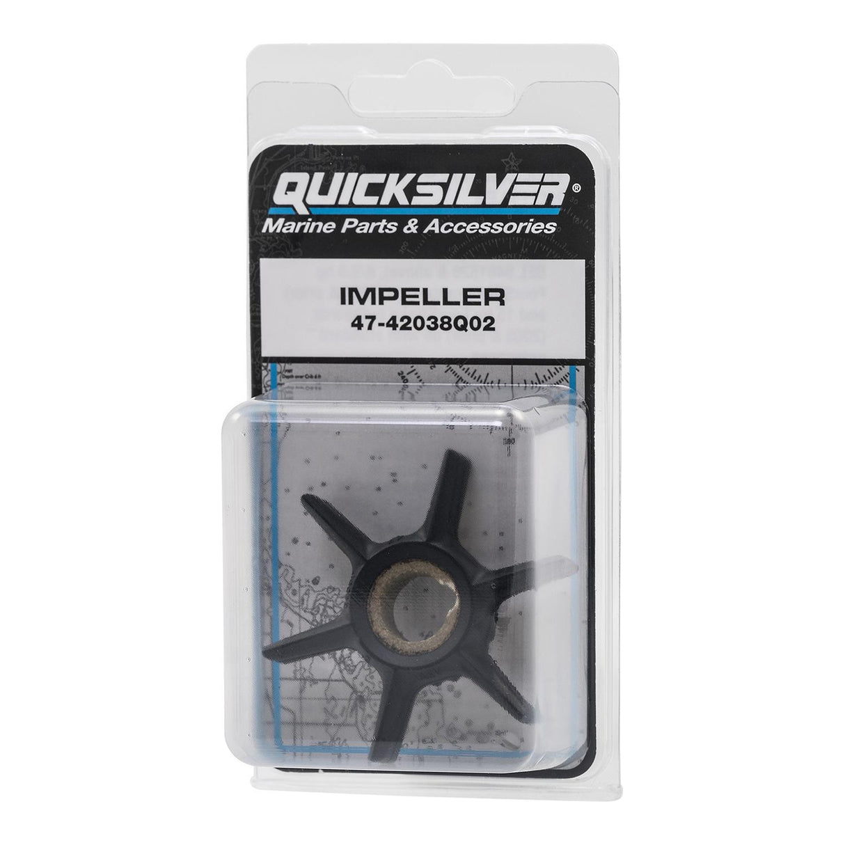 Mercury Quicksilver - Outboard Water Pump Impeller - Fits 6/15 HP 2-cycle - 8/9.9 HP Four Stroke - 47-42038Q02