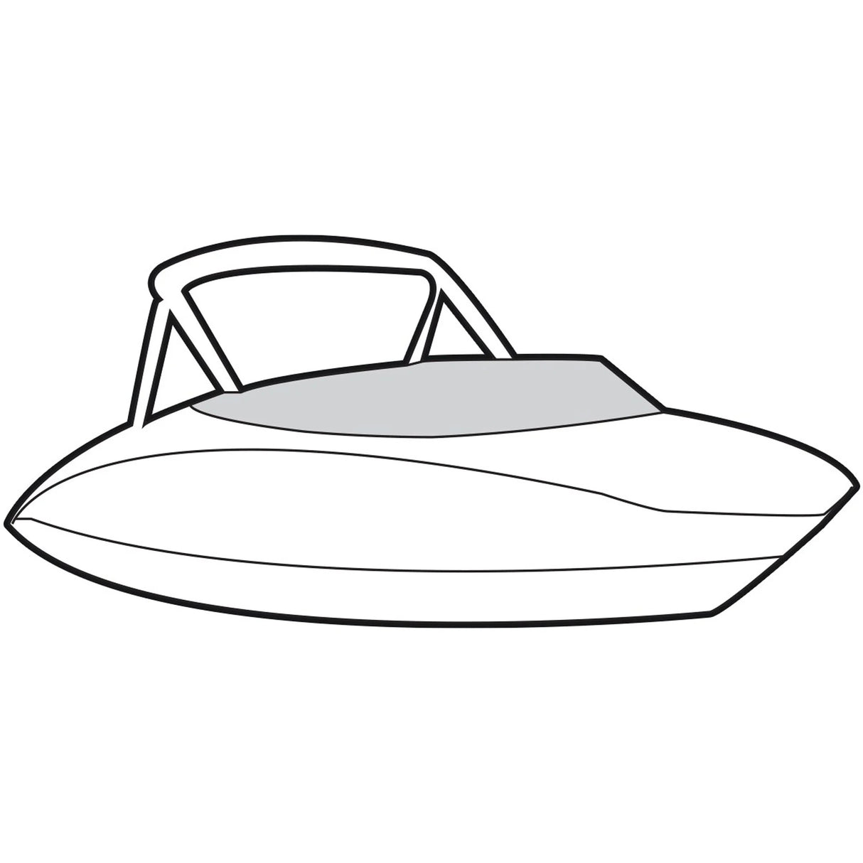 Yamaha Boat Cockpit Cover - AR220 - Black - 2023 - MAR-AR220-CC-23