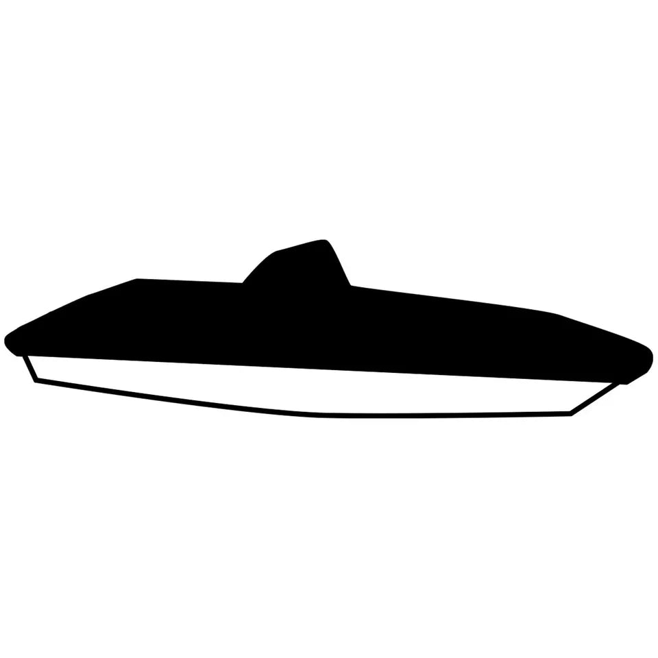Yamaha Boat Non-T-Top Mooring Cover - 190 FSH Sport - Black (w/Bimini) - 2016-2018 - MAR-FSH19-BT-16