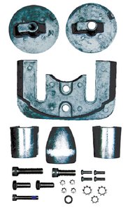Sierra - Mercruiser Bravo III Anode Kit - Aluminum - 6154A