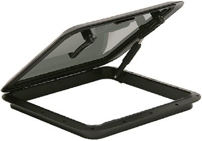 Bomar - Hatch Package With Trim Ring & Screen, Black w/Smoked Acrylic Lens - G9271111