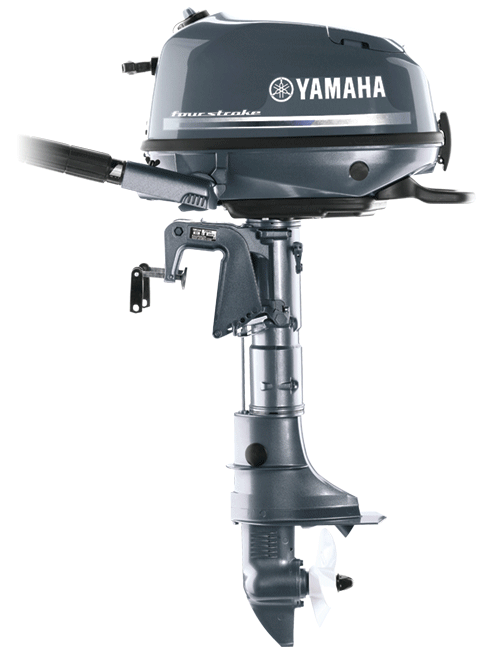 Yamaha F6LMHA Outboard - 20-Inch Shaft | Tiller Handle | Manual Start | Manual Tilt | Gray