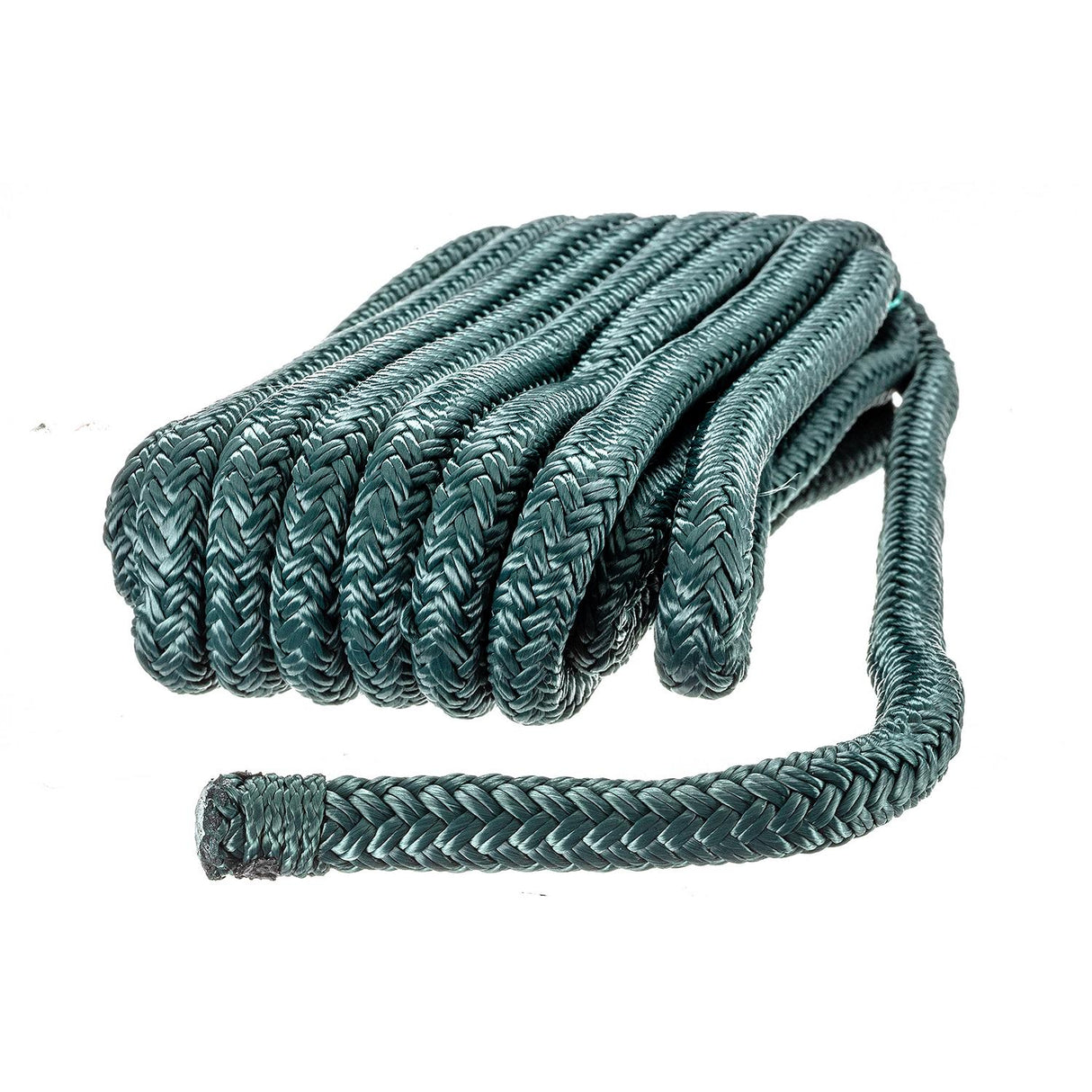 Seachoice - Double Braid Nylon Dock Line | Forest Green | 3/8" x 15' | 39681