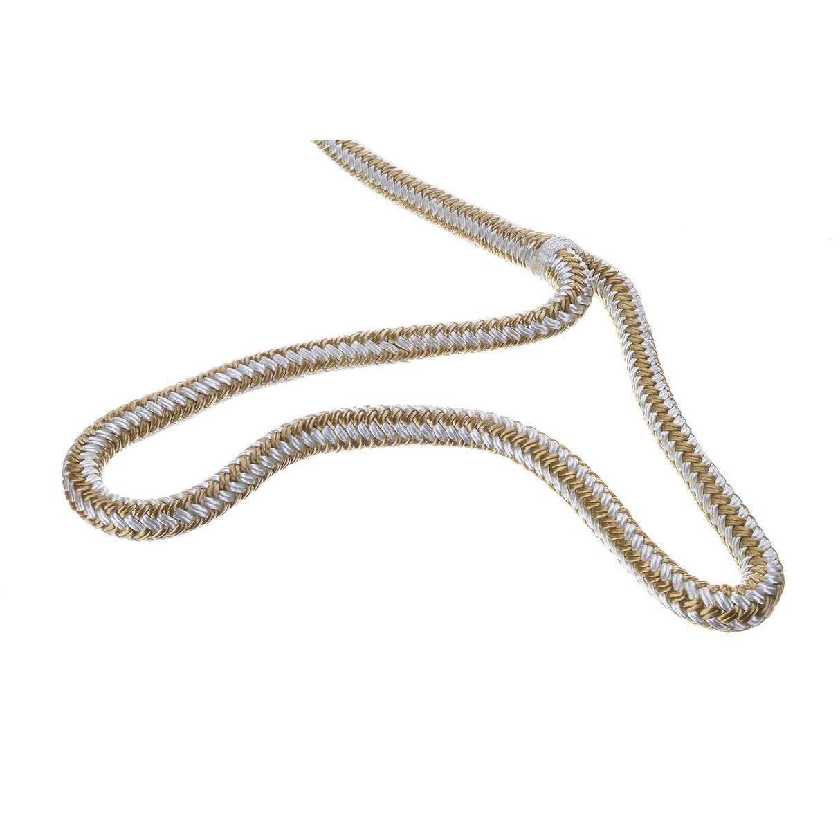 Seachoice - Double Braid Nylon Dock Line | Gold/White | 1/2" x 15' | 40031