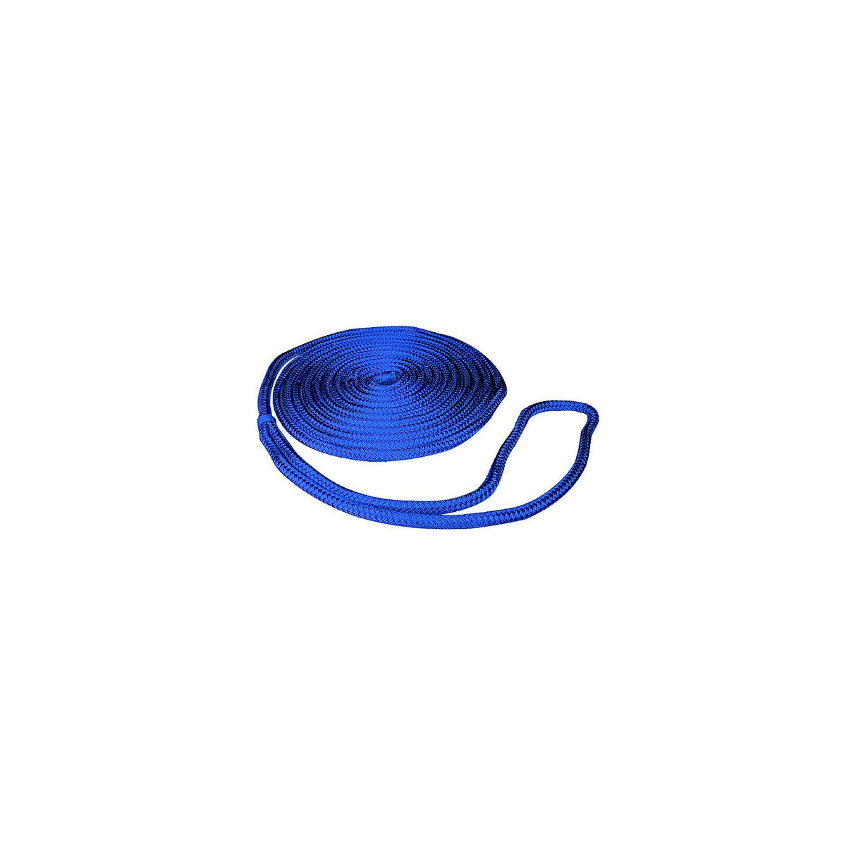 Seachoice - Línea de muelle de nailon trenzado doble de 3/8" x 15' - 40301 AZUL