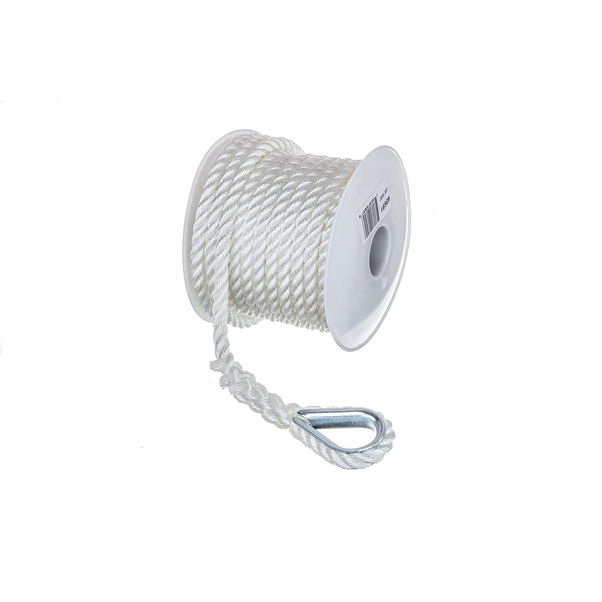 Seachoice - 3-Strand Twisted Nylon Anchor Line | White | 3/8" x 50' | 40691
