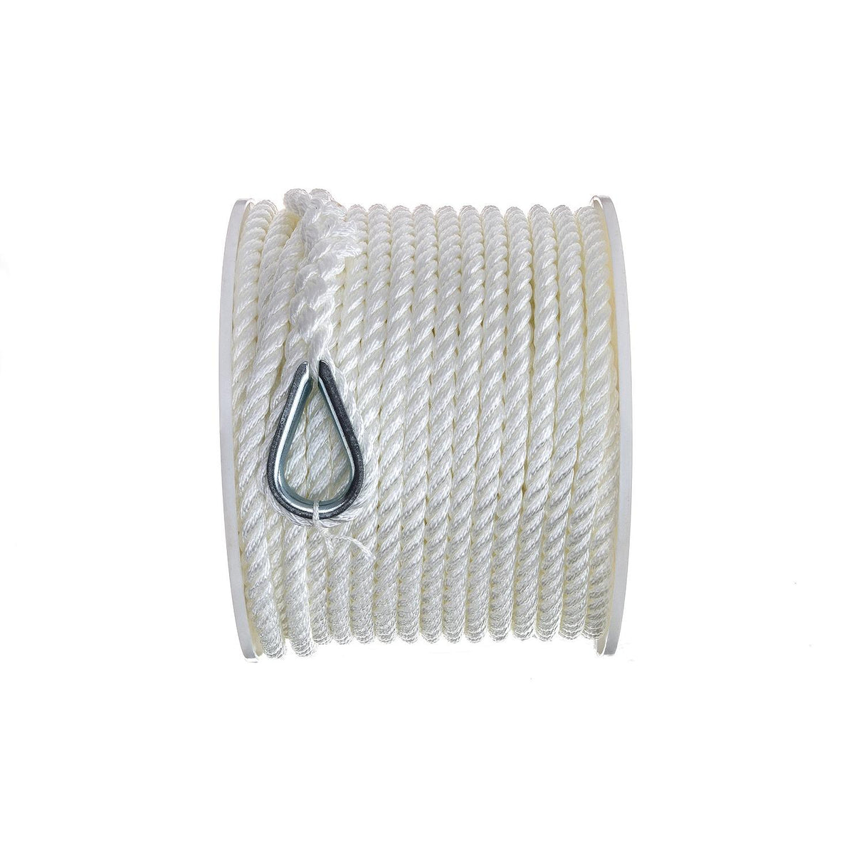 Seachoice - 3-Strand Twisted Nylon Anchor Line | White | 3/8" x 150' | 40721
