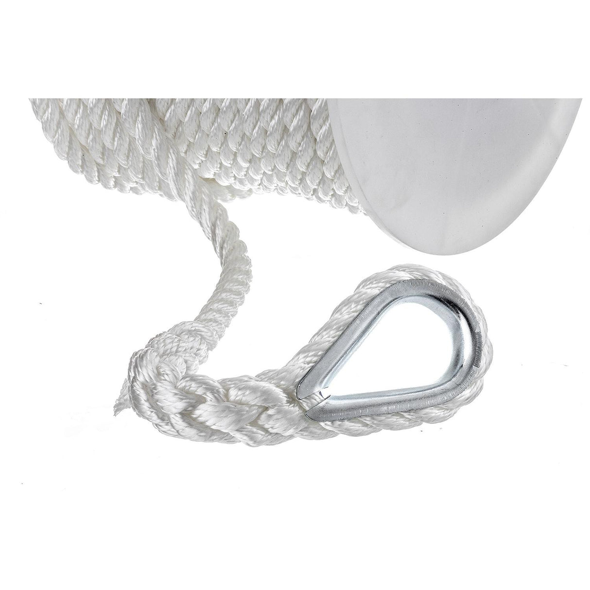 Seachoice - 3-Strand Twisted Nylon Anchor Line | White | 1/2" x 100' | 40731