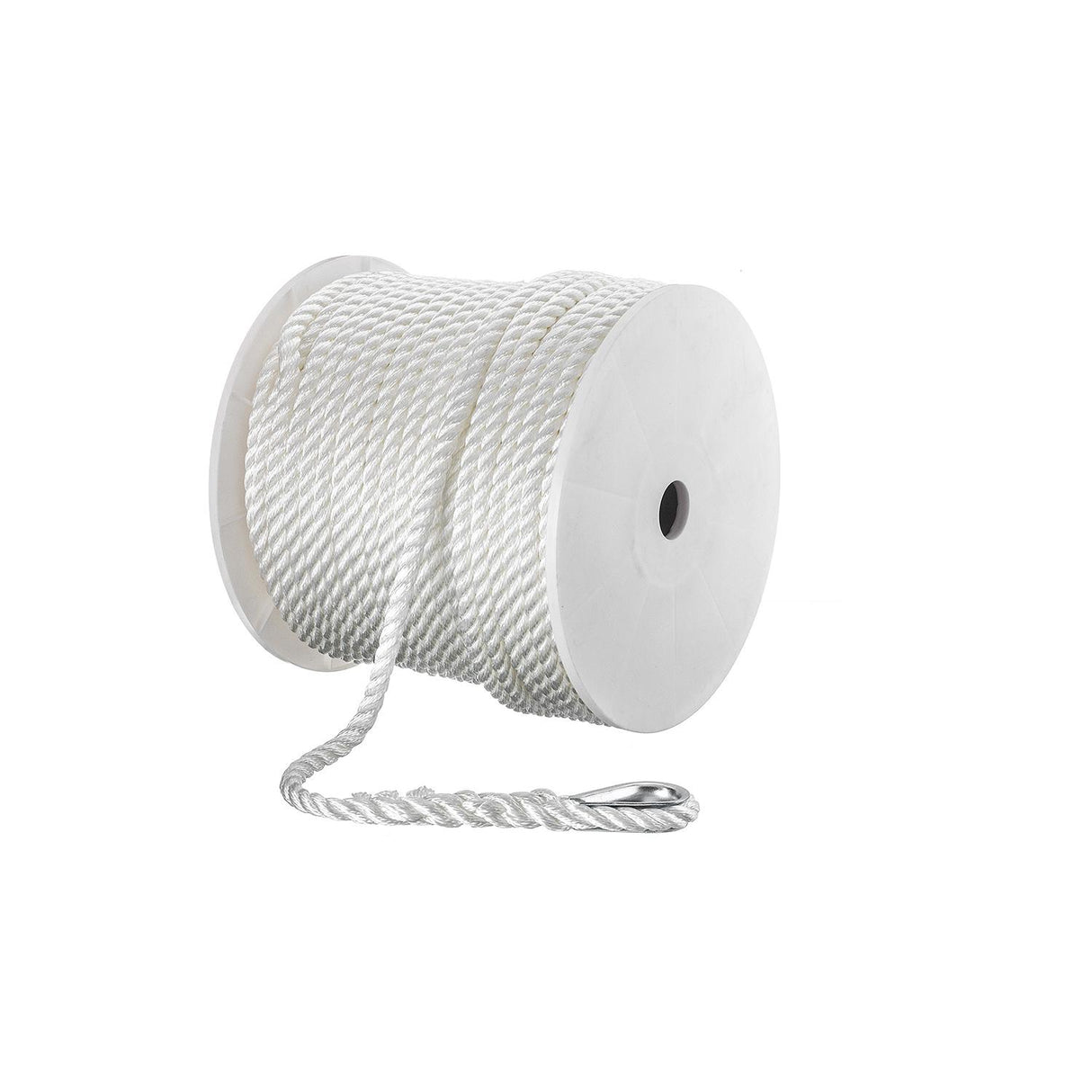 Seachoice - 3-Strand Twisted Nylon Anchor Line | White | 1/2" x 250' | 40781