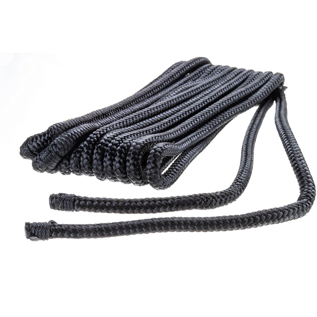 Seachoice - Double Braided Nylon Fender Line | Black | 1/4" x 6' | 40861