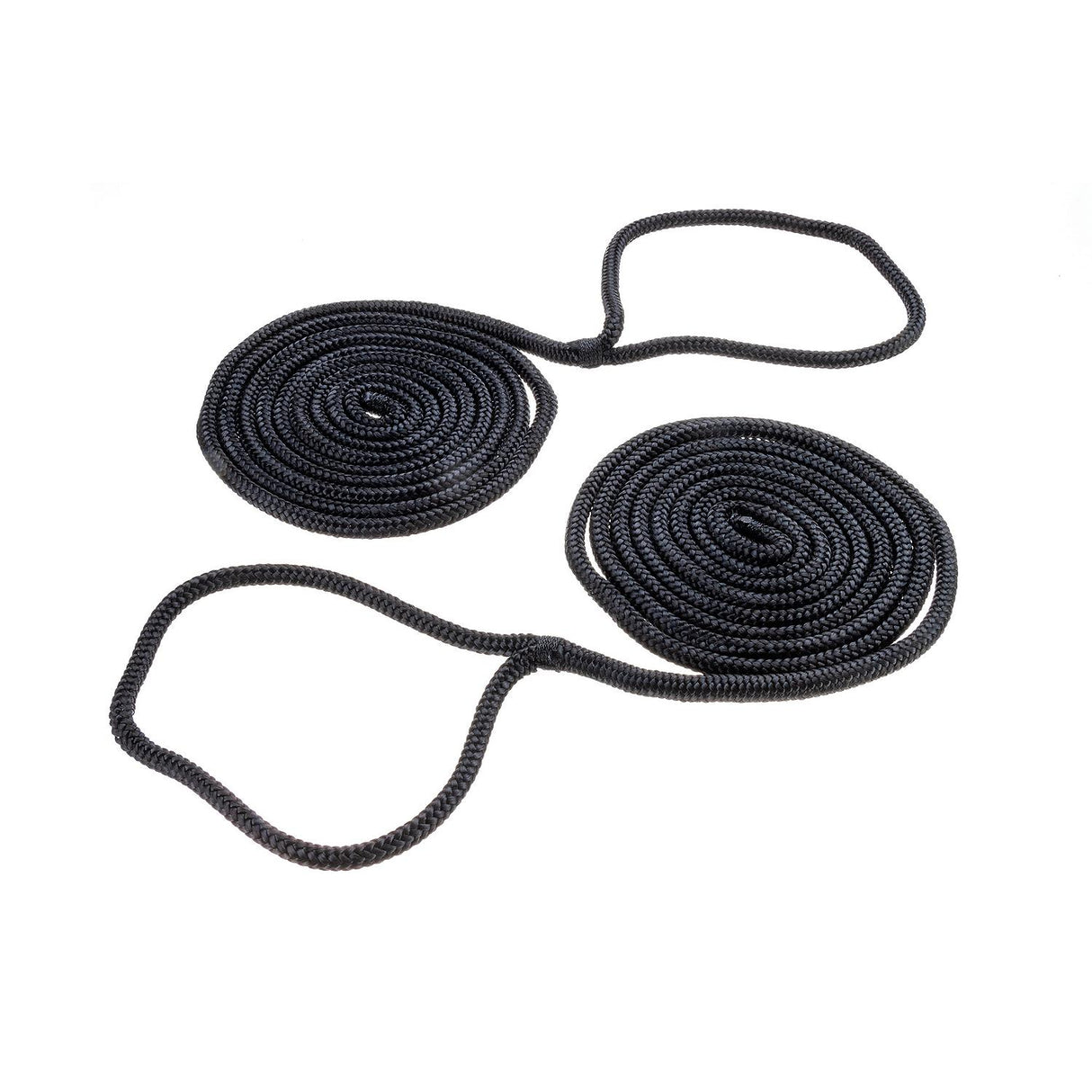 Seachoice - Double Braided Nylon Fender Line | Black | 1/4" x 6' | 40861