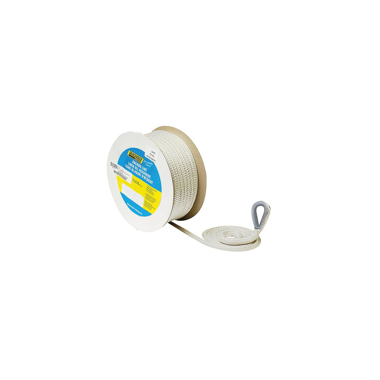 Seachoice - Double Braid Nylon Anchor Line | White | 1/2" x 150' | 42131