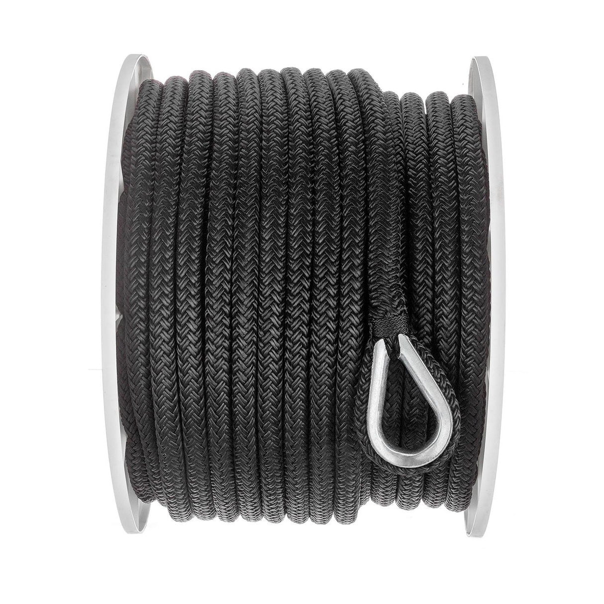 Seachoice - Double Braid Nylon Anchor Line | Black | 1/2" x 150' | 42281