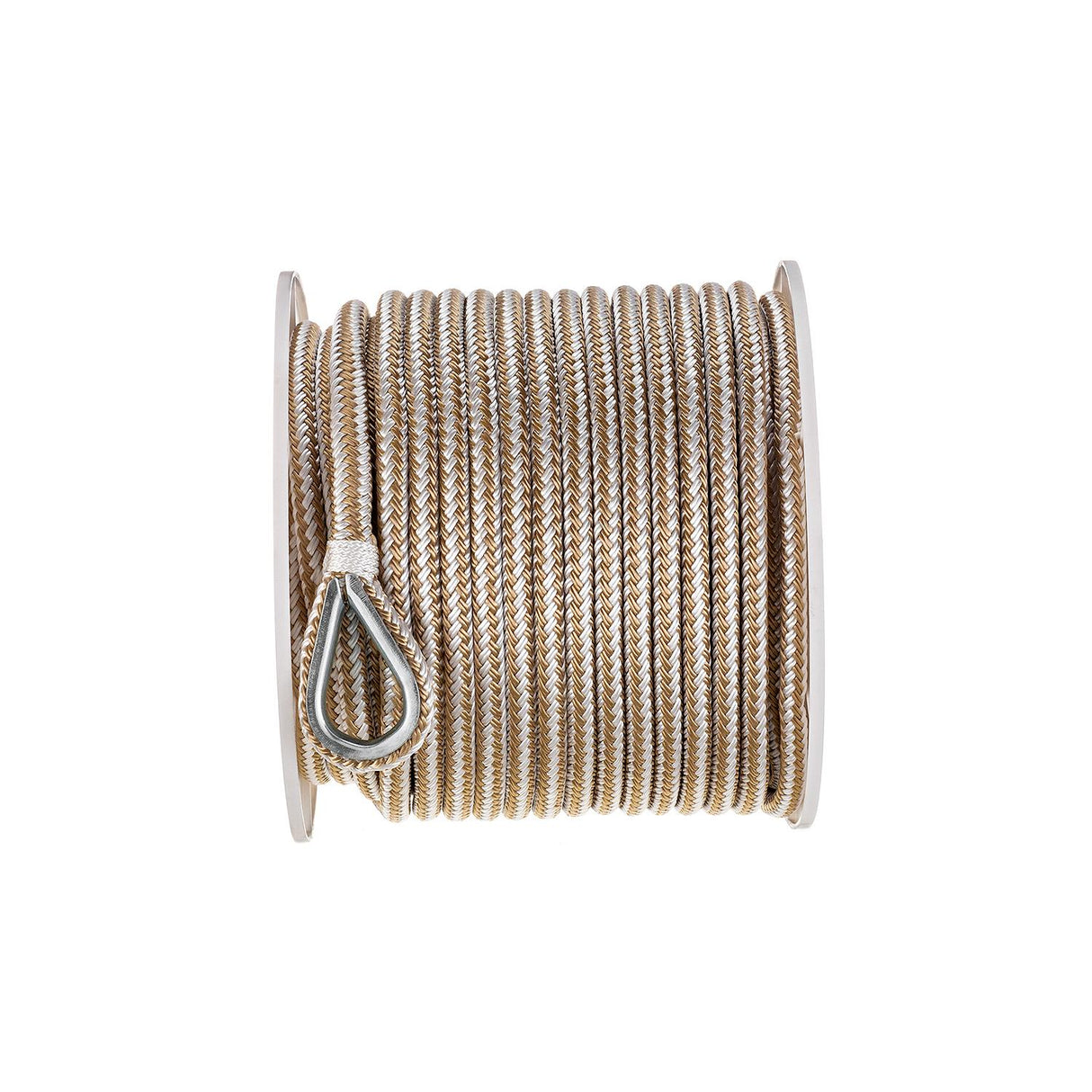 Seachoice - Double Braid Nylon Anchor Line | Gold / White | 3/8" x 150' | 42331