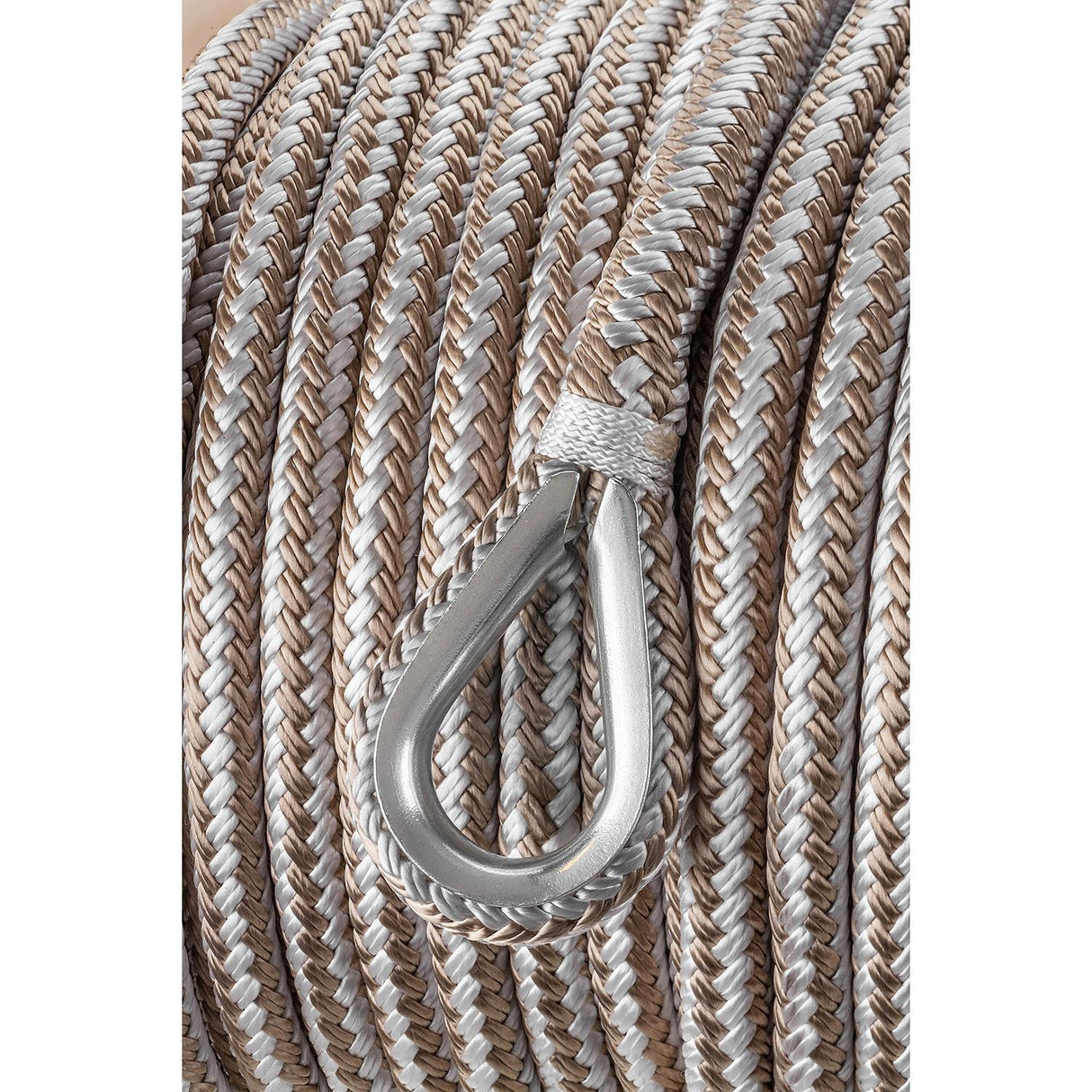 Seachoice - Double Braid Nylon Anchor Line | Gold / White | 1/2" x 150' | 42371