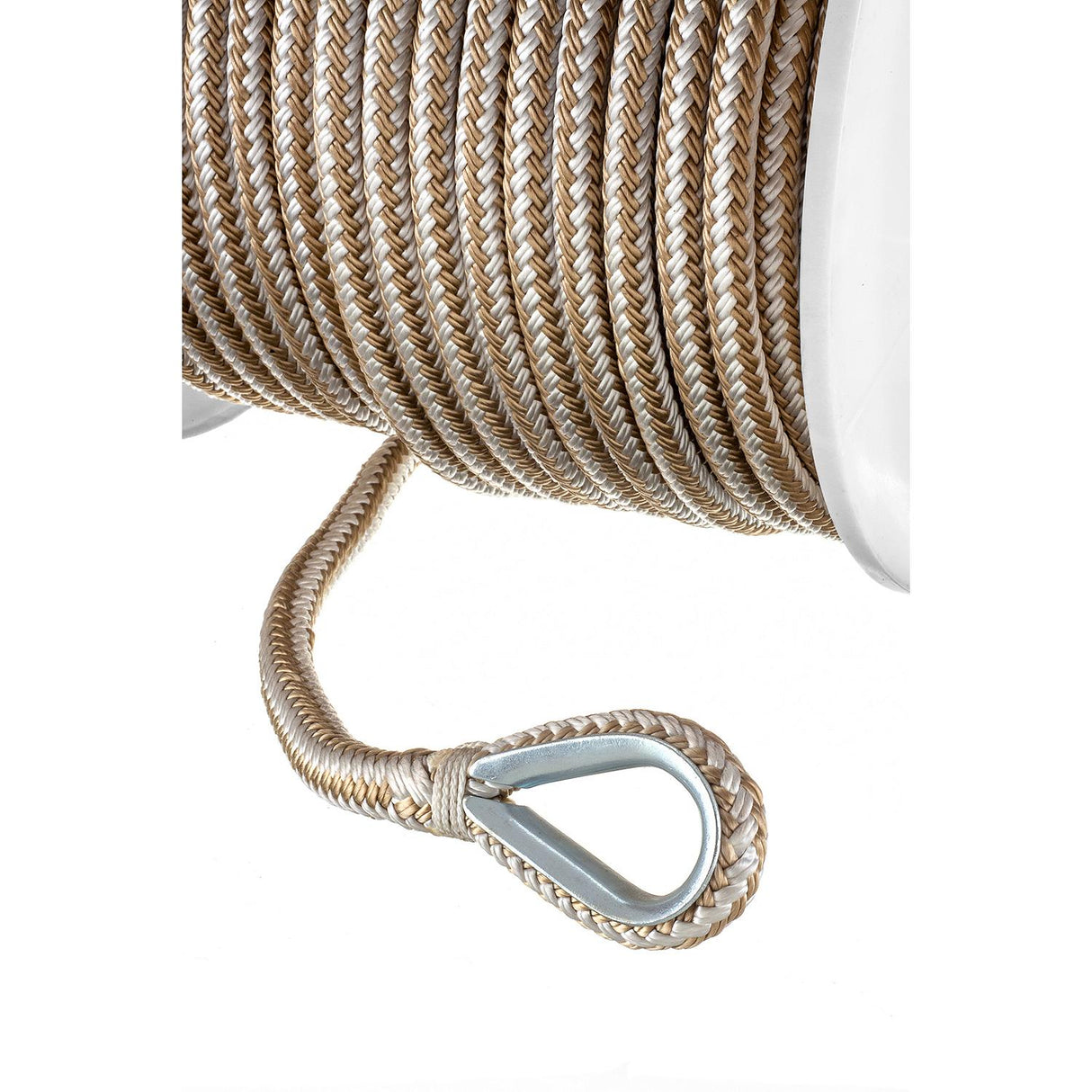 Seachoice - Double Braid Nylon Anchor Line | Gold / White | 1/2" x 200' | 42381