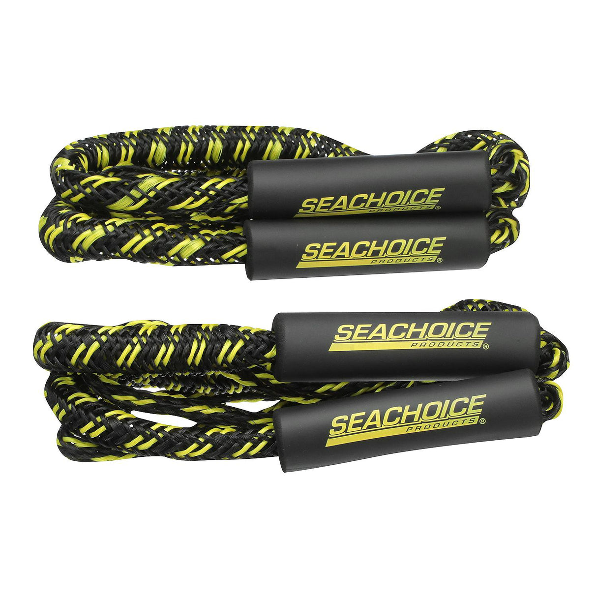 Seachoice - Bungee/Stretch Dock Line | Black/Yellow | 5' Stretches to 7' | 42471