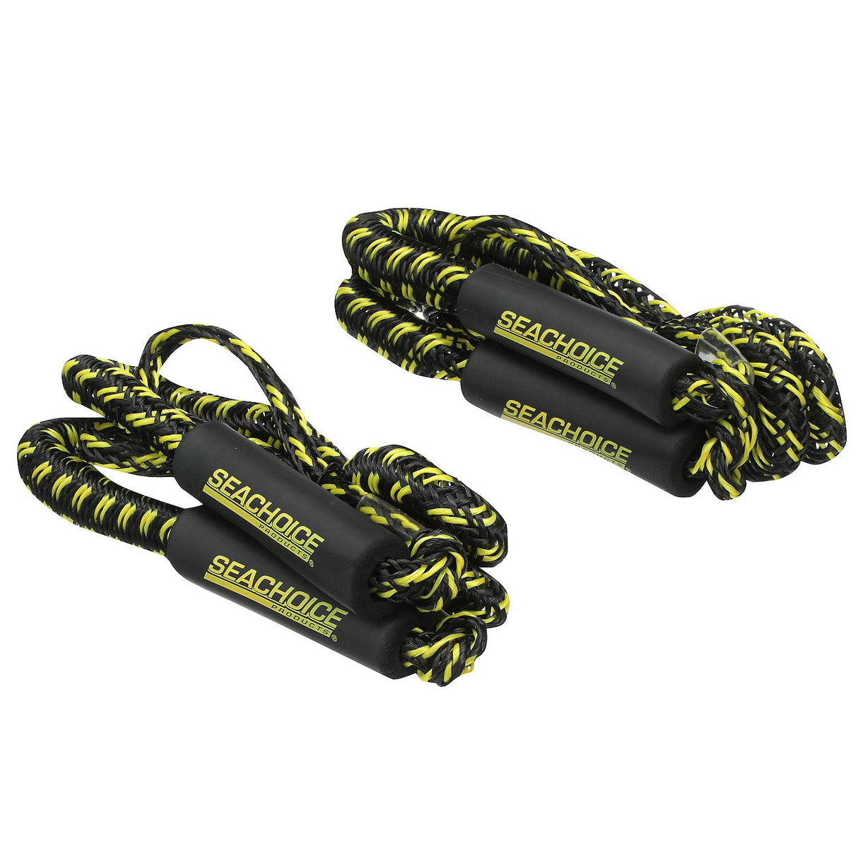 Seachoice - Bungee/Stretch Dock Line | Black/Yellow | 6' Stretches to 9' | 42481