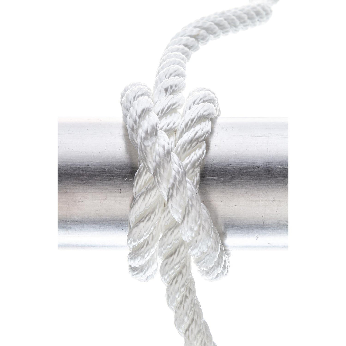Seachoice - Línea de muelle de nailon trenzado de 3 hebras - 3/8" x 25' - 42531 Blanco