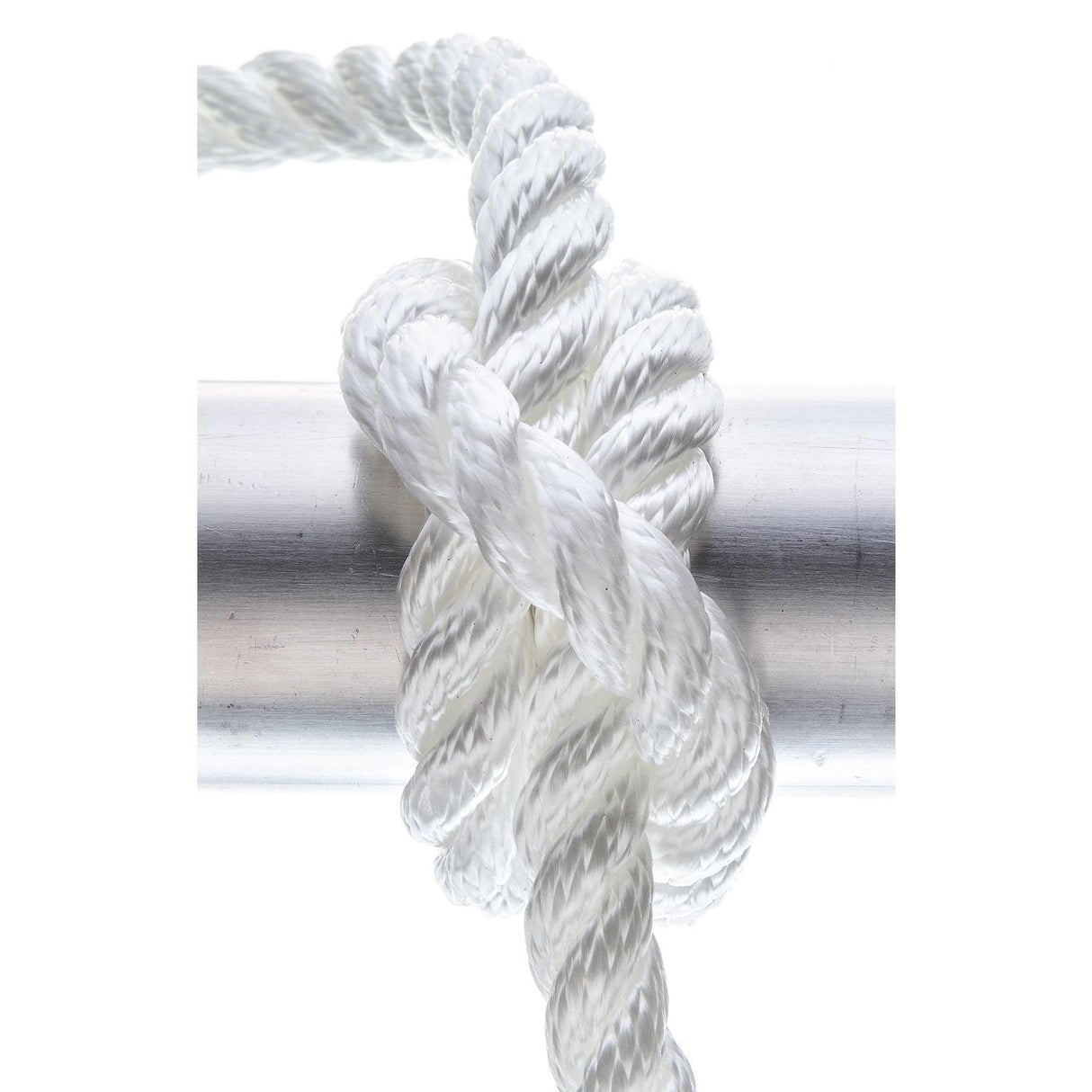 Seachoice - Línea de muelle de nailon trenzado de 3 hebras - 1/2" x 20' - 42561 Blanco