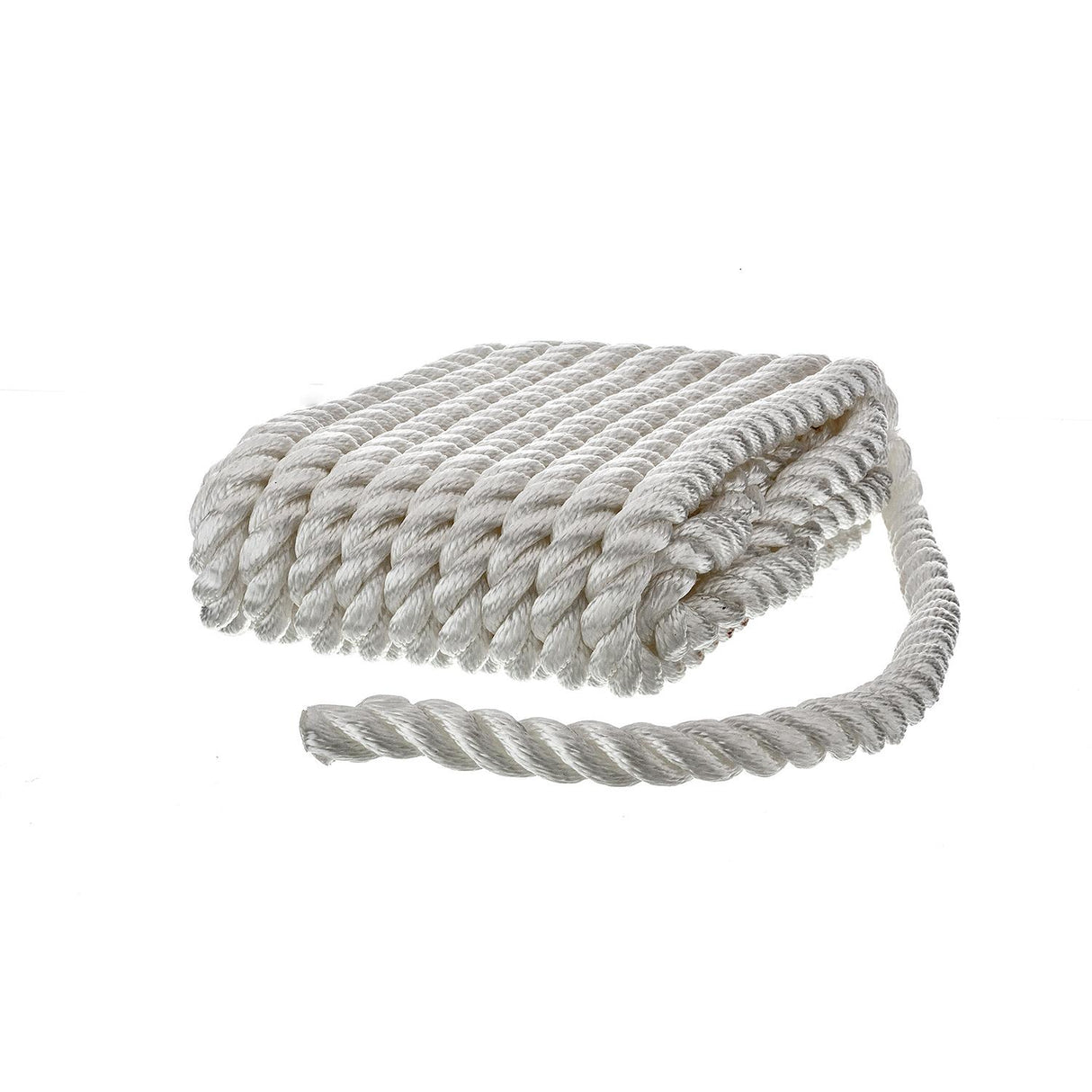 Seachoice - Three Strand Twisted Nylon Dock Line | White | 5/8" x 30' | 42611