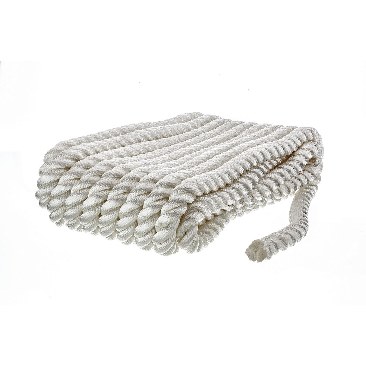 Seachoice - Three Strand Twisted Nylon Dock Line | White | 3/4" x 25' | 42631