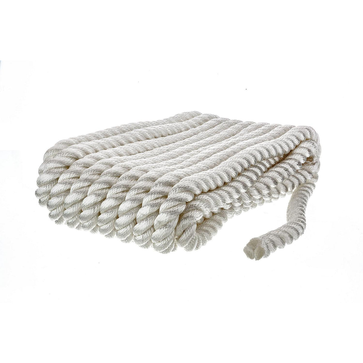 Seachoice - Three Strand Twisted Nylon Dock Line | White | 3/4" x 25' | 42631