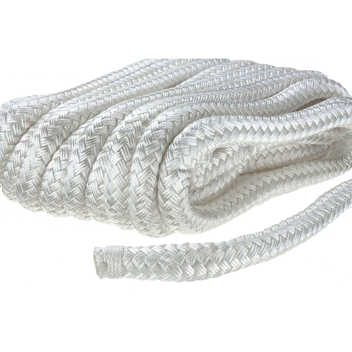Seachoice - Double Braid Nylon Dock Line | White | 5/8" x 30' | 46951