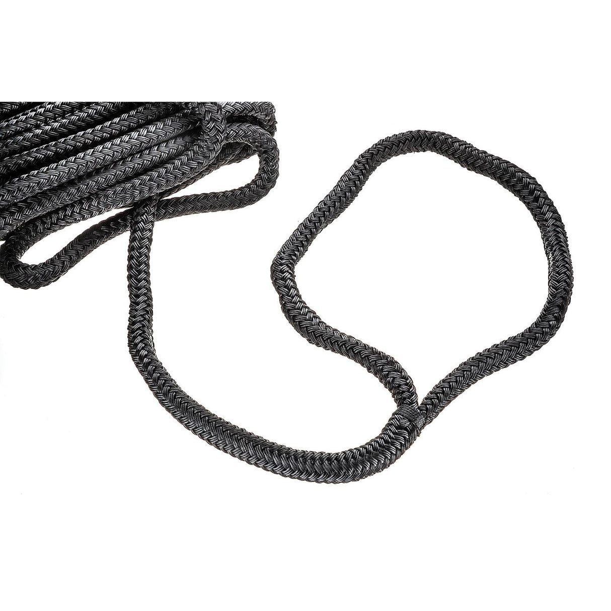 Seachoice - Double Braid Nylon Dock Line | Black | 5/8" x 30' | 46961