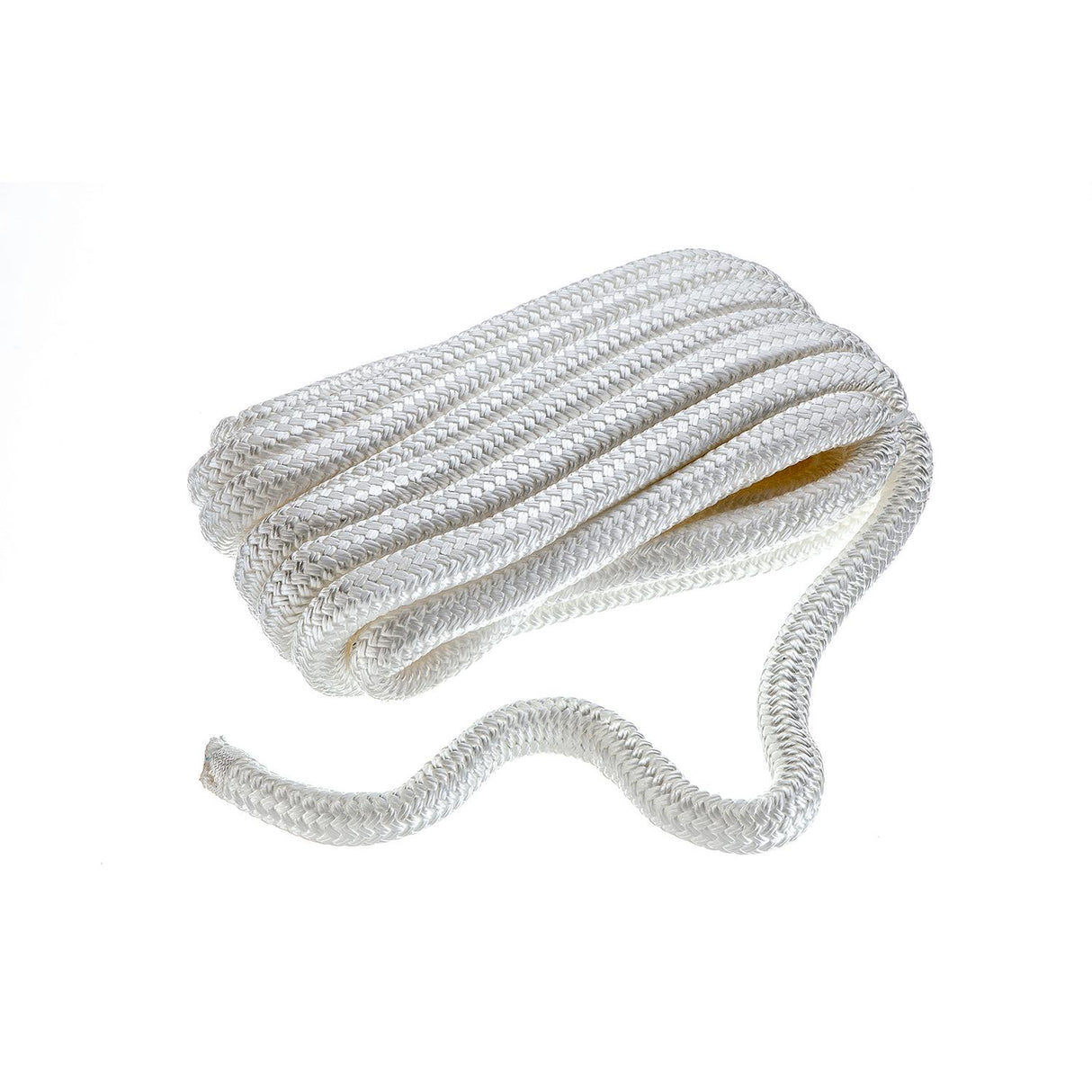 Seachoice - Double Braid Nylon Dock Line | White | 3/4" x 25' | 47101