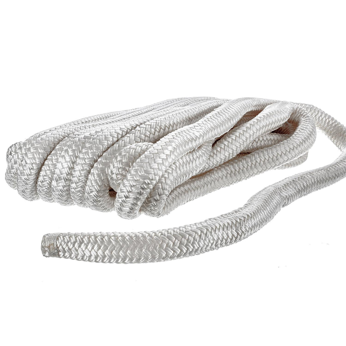 Seachoice - Double Braid Nylon Dock Line | White | 3/4" x 35' | 47111