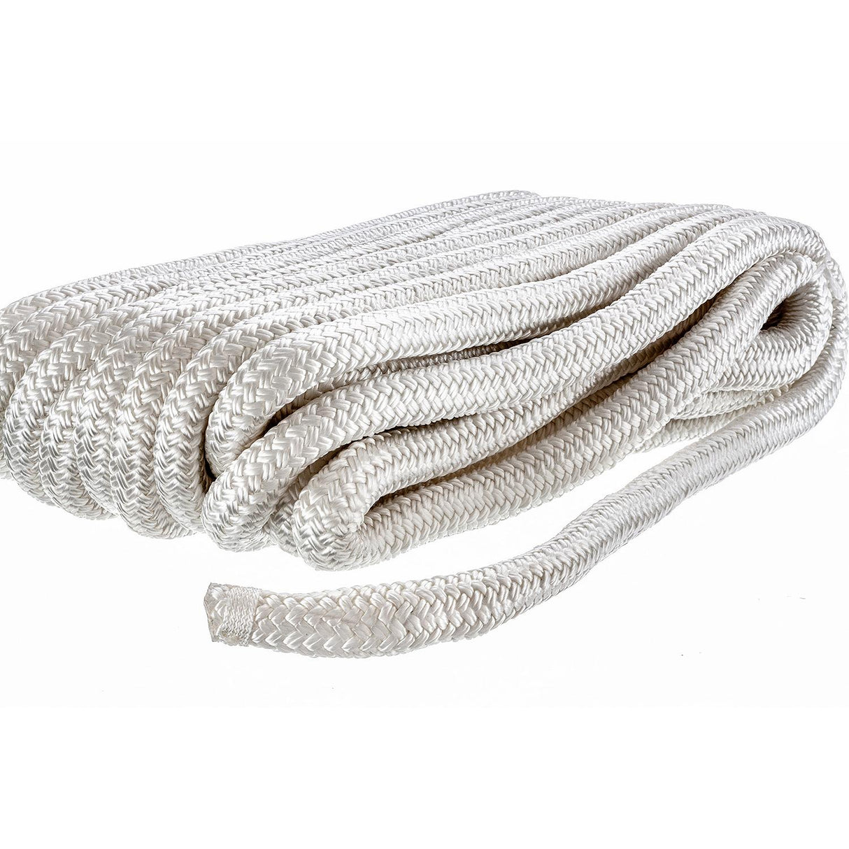 Seachoice - Double Braid Nylon Dock Line | White | 3/4" x 50' | 47121