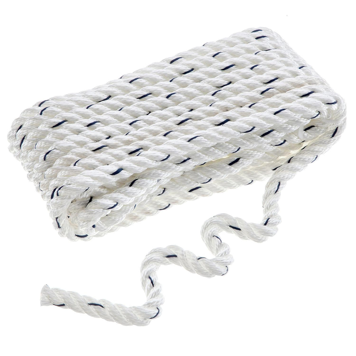 Seachoice - Three Strand Twisted Nylon Dock Line with Tracer