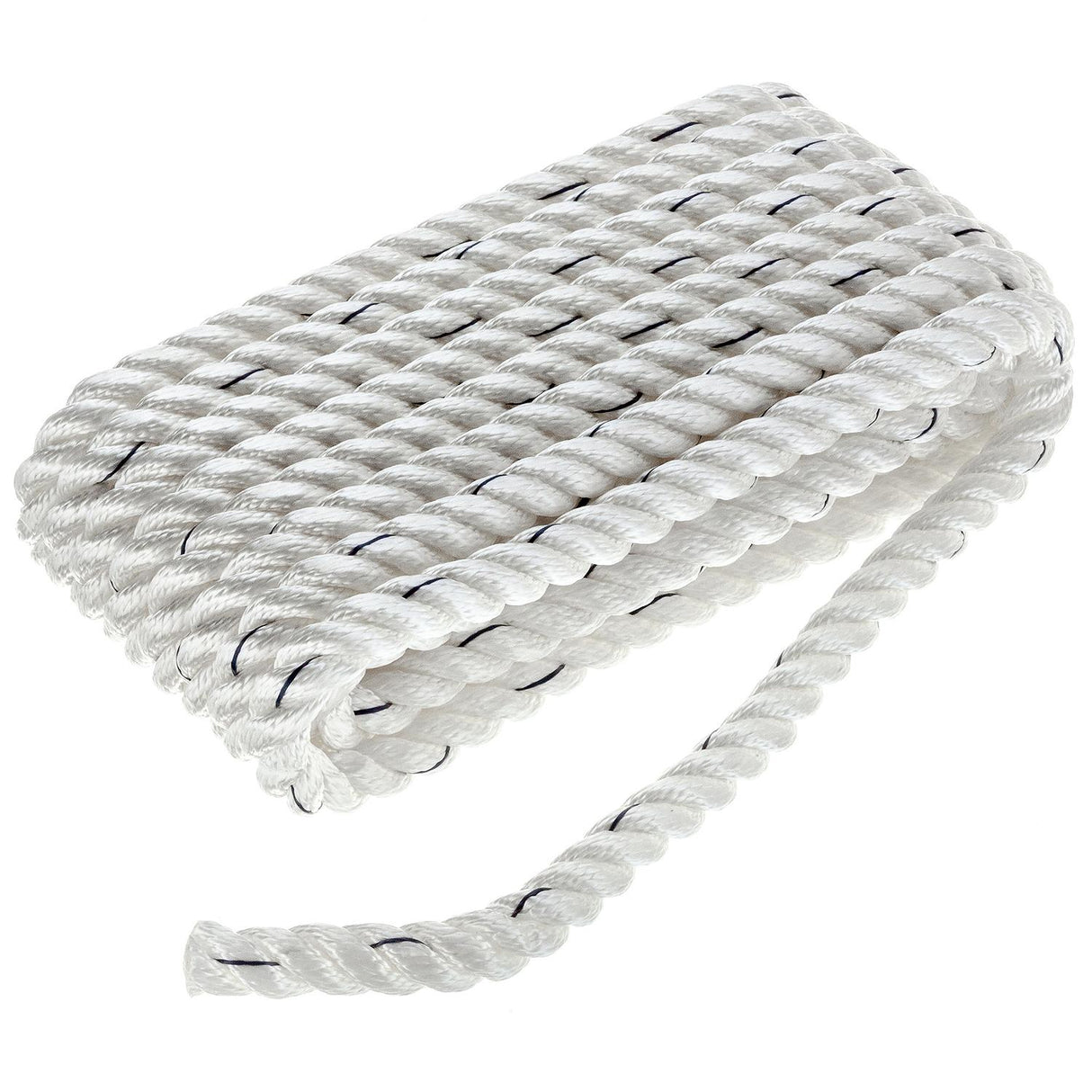Seachoice - Three Strand Twisted Nylon Dock Line with Tracer