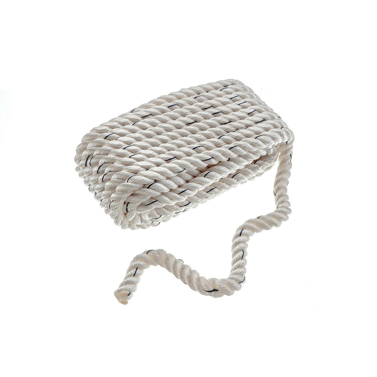 Seachoice - Three Strand Twisted Nylon Dock Line with Tracer