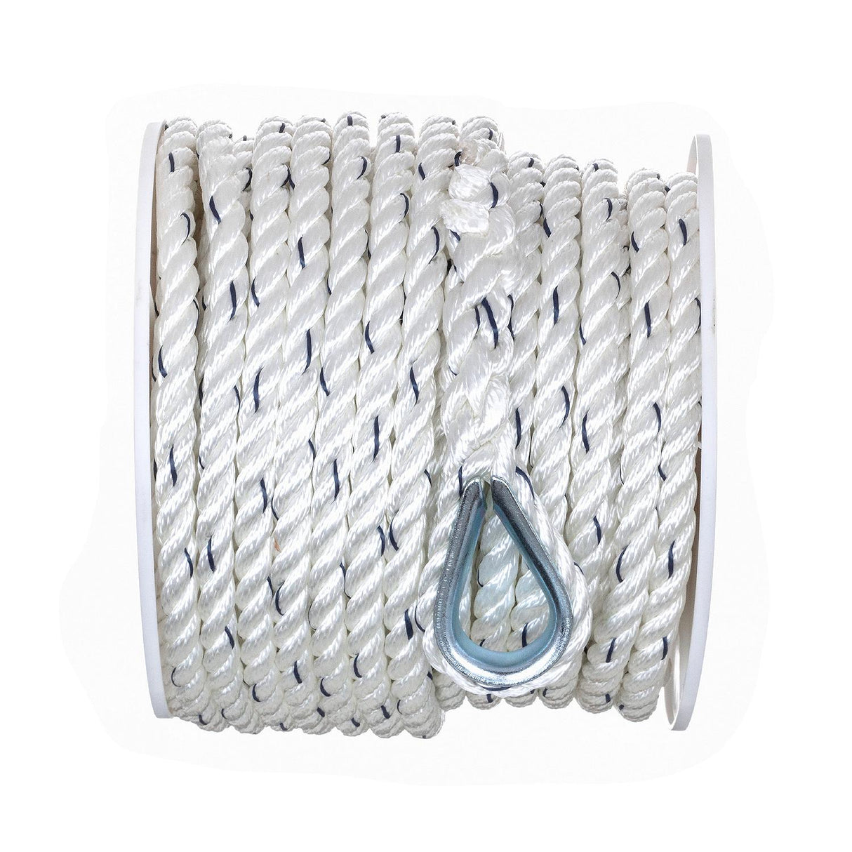 Seachoice - Premium 3-Strand Twisted Nylon Anchor Line with Tracer