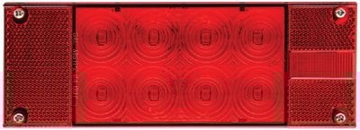 Sea Choice - 52801 LED Fleet Count Sealed Tail Light, 8 Function Driver Side - 52801