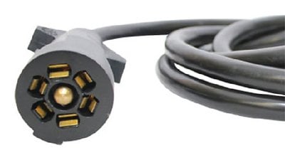Sea Choice - 7Way Trailer Wiring 8' Cable With 7Way Molded Connector - 58111