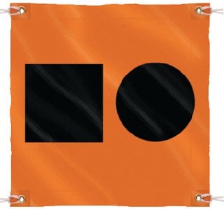 Sea Choice - 3' x 3' Orange Distress Signal SOS Flag - 78341