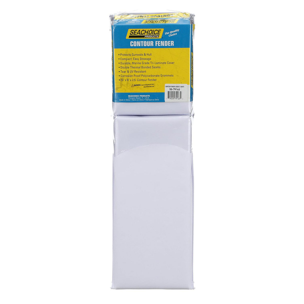 Seachoice - Contour Fender | White | 24" x 6" x 2.5" | DE53421S