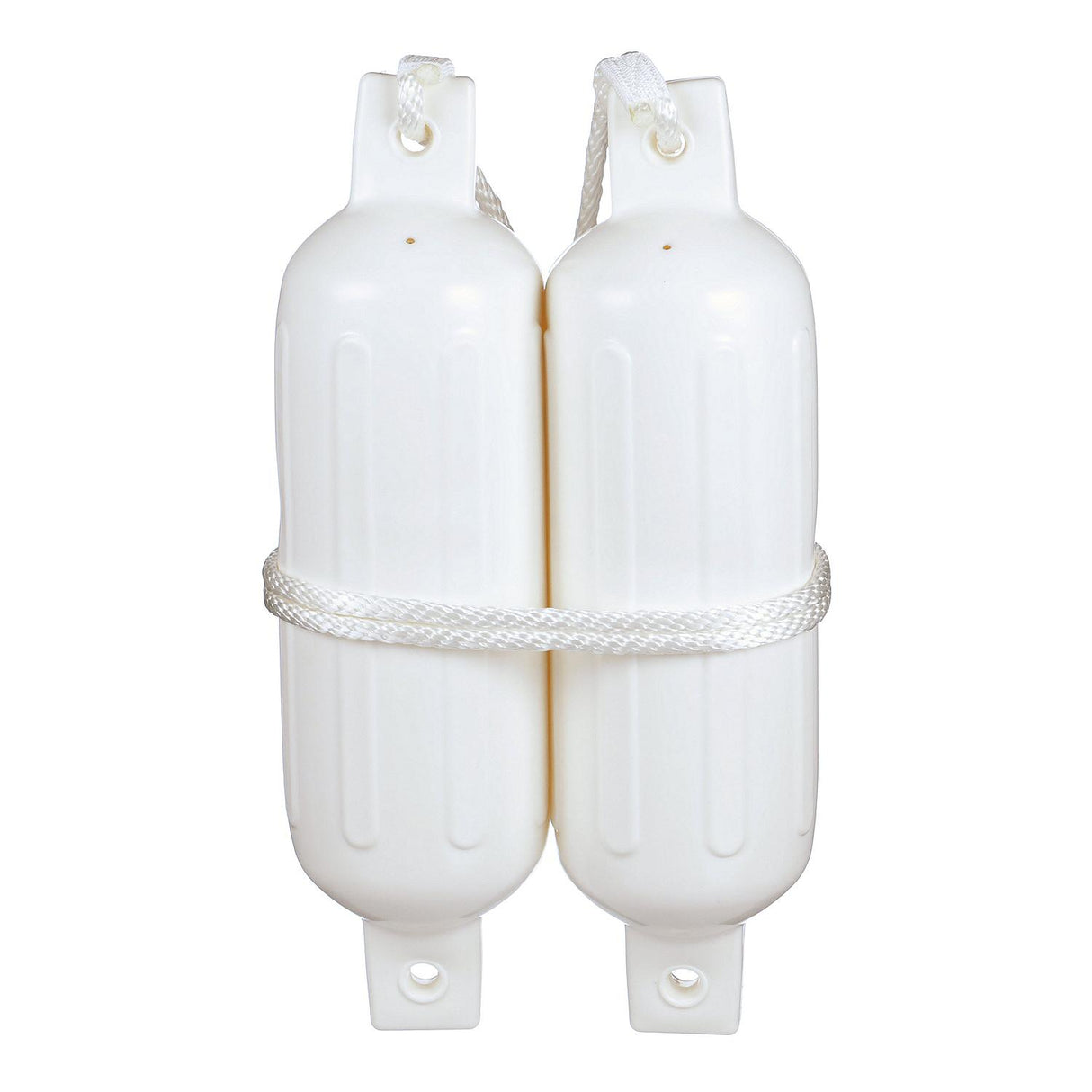 Seachoice - Twin Eye Ribbed Fender Kit | 2 Pack | White | 5.5" x 20" | 79251