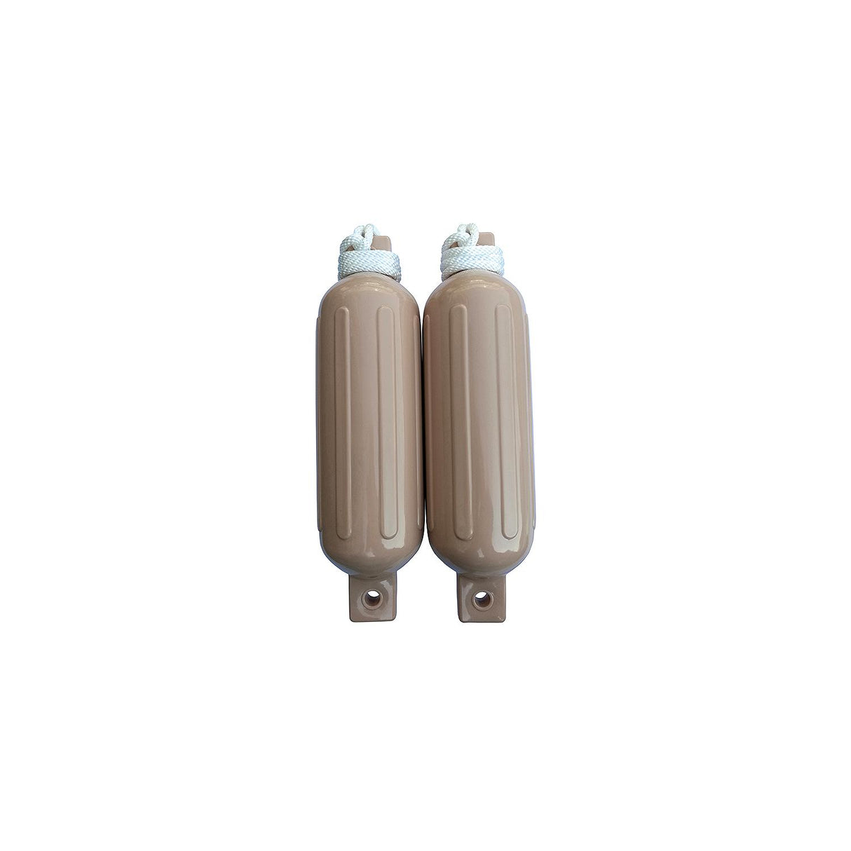 Seachoice - Twin Eye Ribbed Fender Kit | 2 Pack | Tan | 5.5" x 20" | 79254
