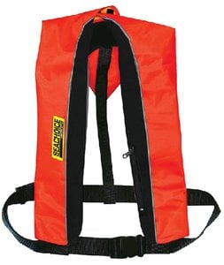 Seachoice - Type V Inflatable PFD - 33G Manual - Red/Black - 85830