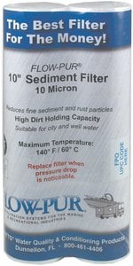 Flow-Pur -10 MICRON SEDIMENT FILTER(2PK.,TWIN PACK SEDIMENT FILTERS - F560021