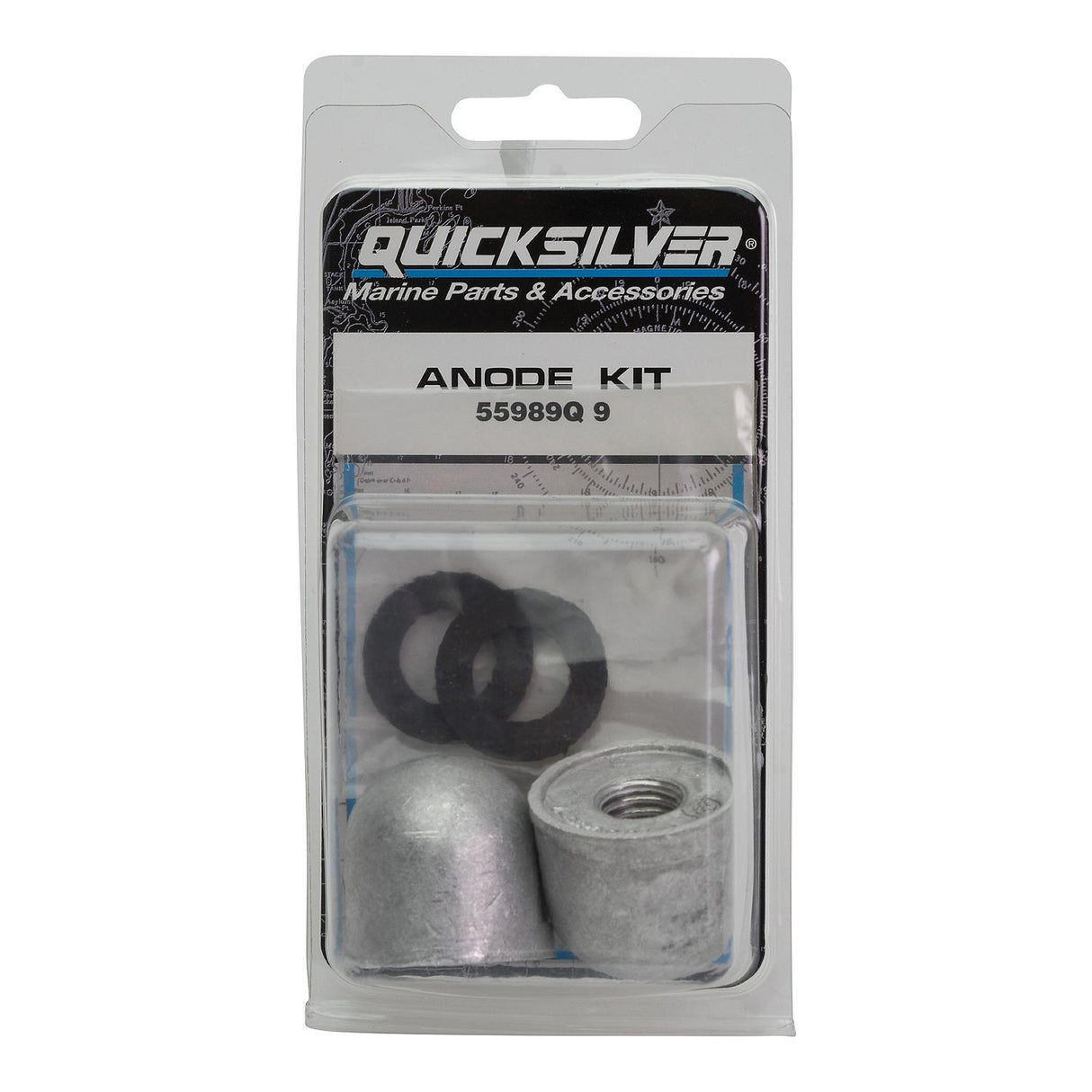 Mercury Quicksilver - Aluminum Anode Kit - Fits MC-I, R, MR, Alpha and Bravo Drives - 97-55989Q9