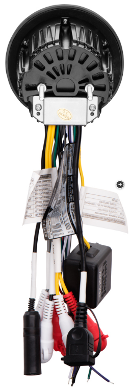 Boss Audio - MCKGB350W.6 Combo - Marine Gauge Radio with Antenna & 2 6.5" Speakers - White - MCKGB350W.6