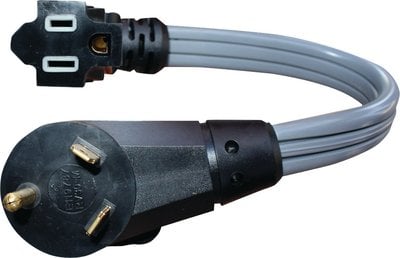 Voltec Industries - FLAT WIRE 30-15 AMP ADPTR 12IN,FLAT WIRE ADAPTERS - 1600569